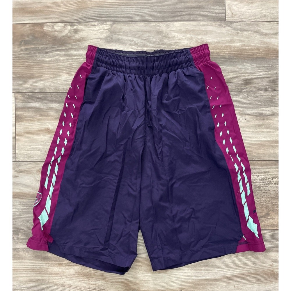 Nike Hyper Elite Dri-Fit Mens Basketball Shorts Purple Geometric Size M 8in